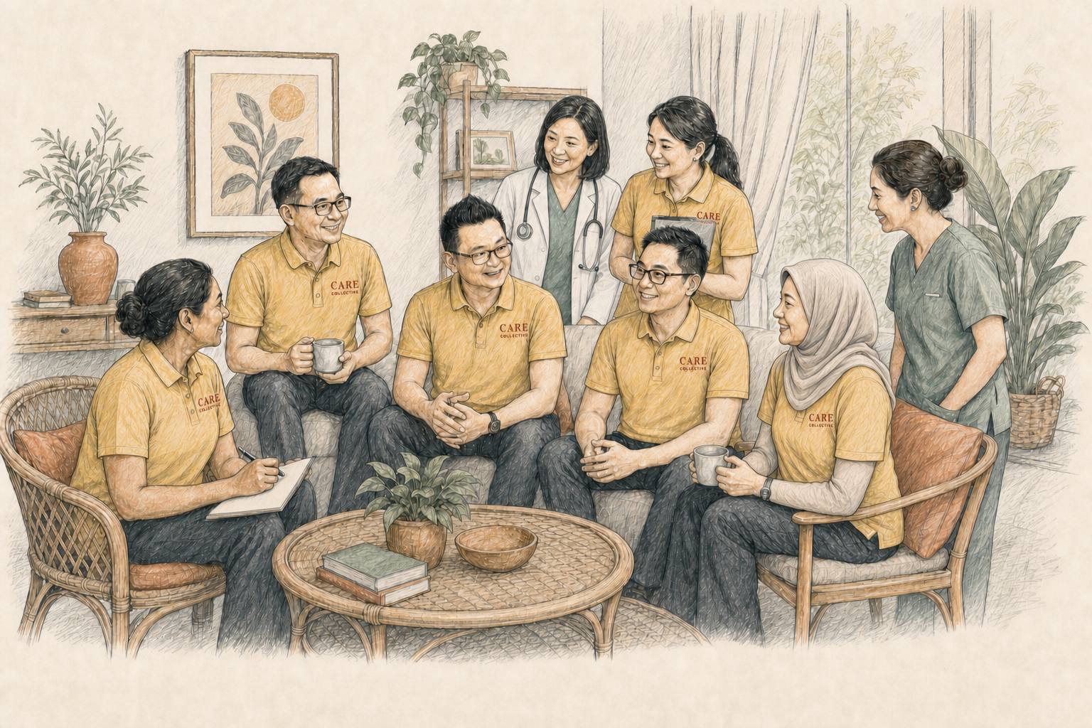 The Care Collective team together